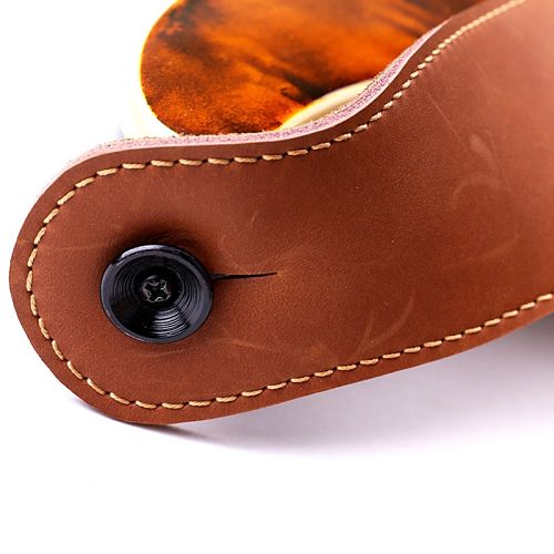 Verstellbarer Ledergitarrengurt für Bass, Akustik- und E-Gitarre