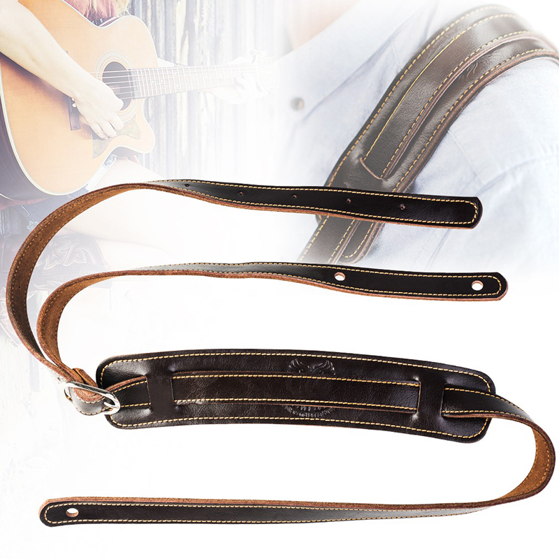 Gurt für klassische Akustikgitarre aus weichem und langlebigem Echtleder