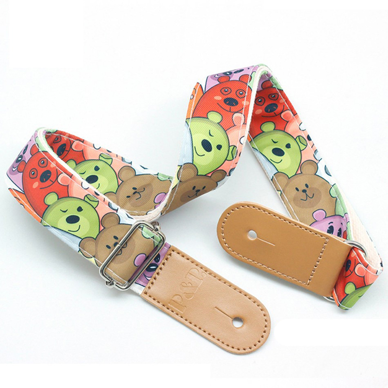 Kindergitarrengurt mit Bärenmotiven