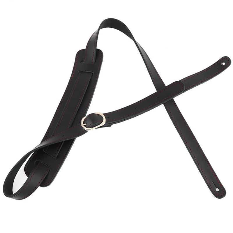 Einstellbarer Gitarrengurt aus echtem Leder 120-145cm