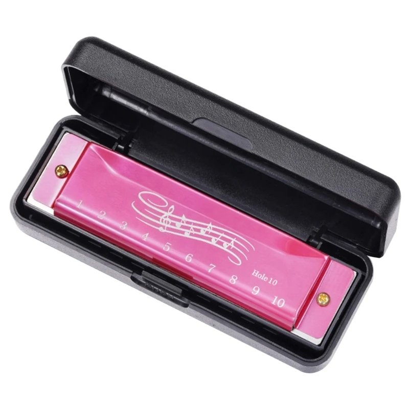 Standard-Diatonische Mundharmonika in 6 Farben - Farbe Rosa