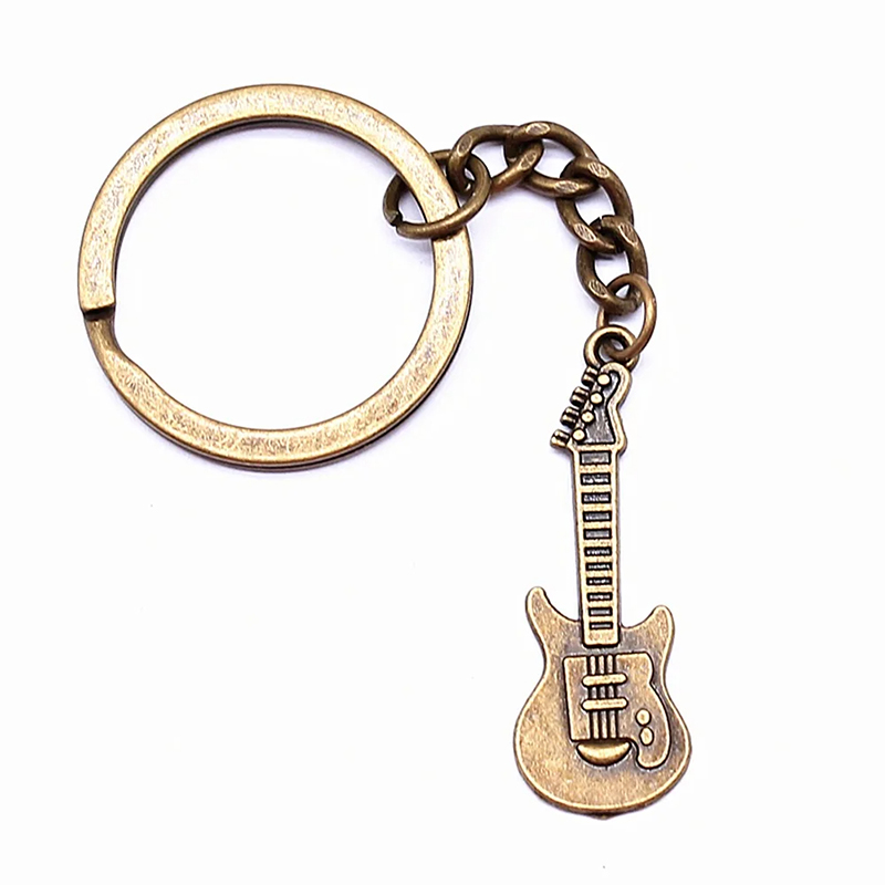 Wunderschöner Gitarren-Schlüsselanhänger für großen Schlüsselbund