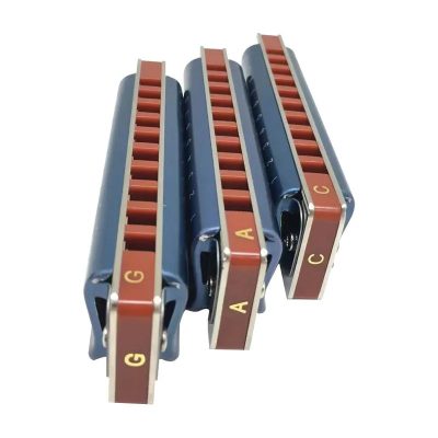 Pack mit 3 diatonischen Mundharmonikas in 3 verschiedenen Stimmungen