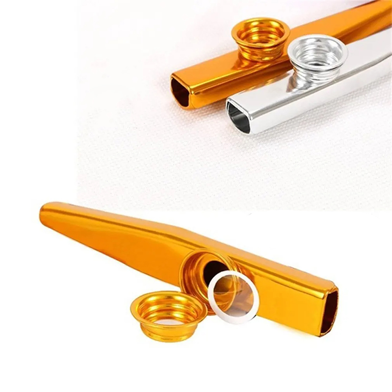 Details zu Kazoo aus Metall in 6 Farben