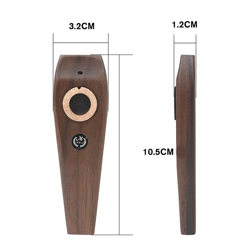 Abmessungen Holz-Kazoo