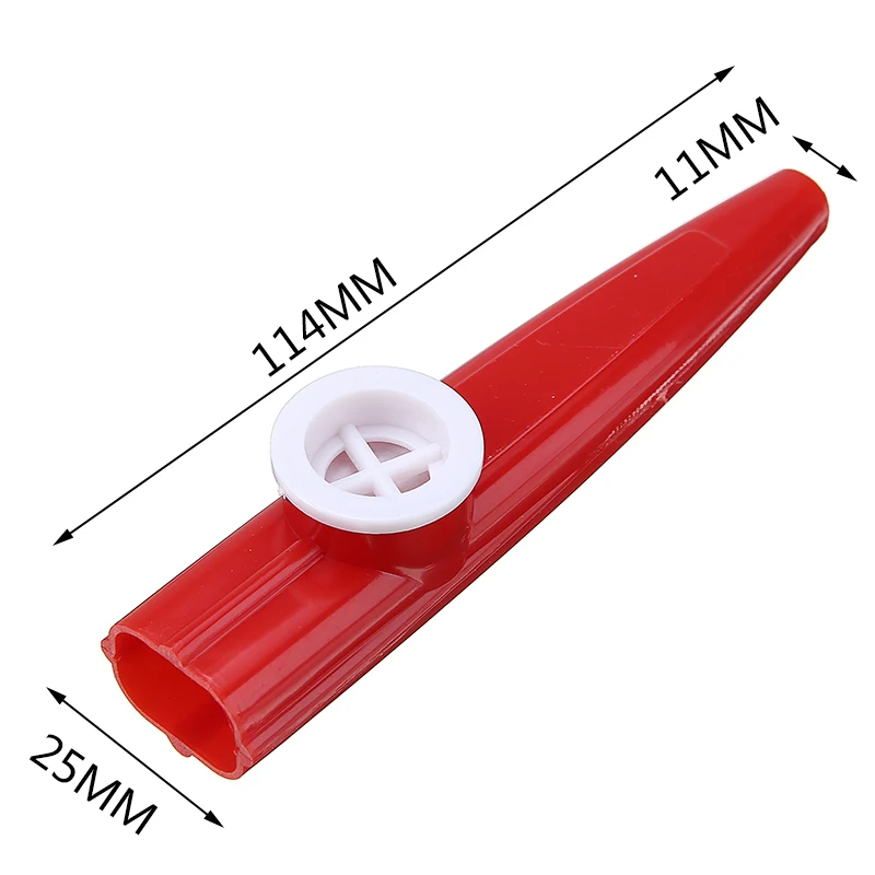 Abmessungen Set von 10 Kazoos für Kinder