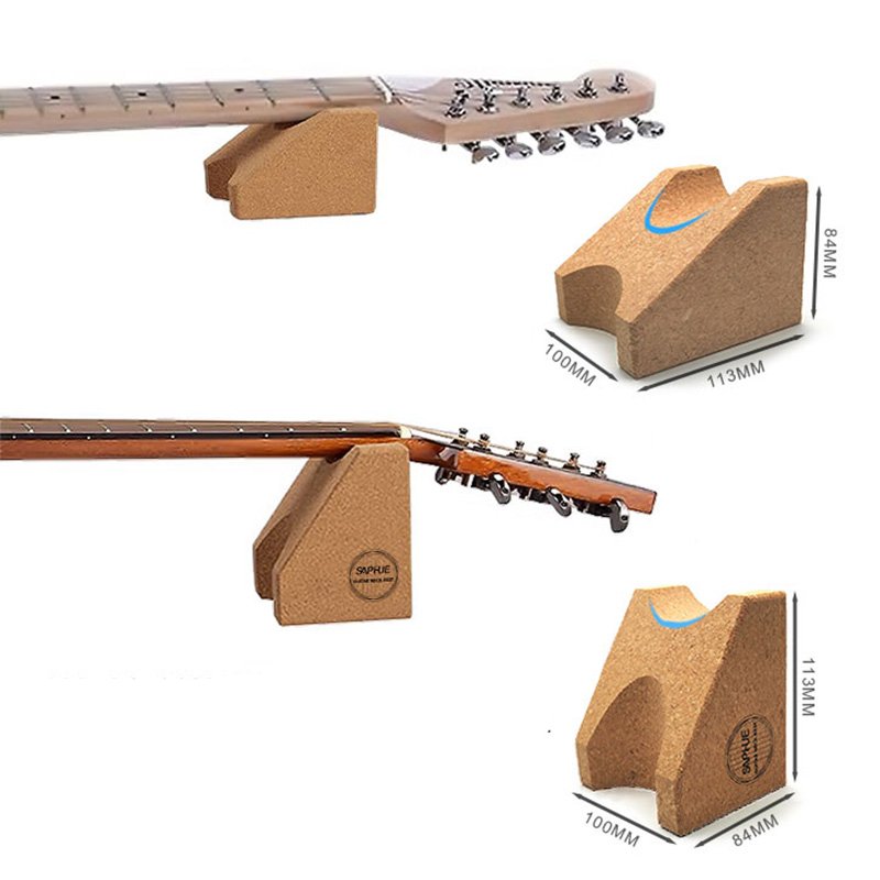 Details zur Verwendung des Universal-Armstütze aus Kork - Für Gitarren und Bässe