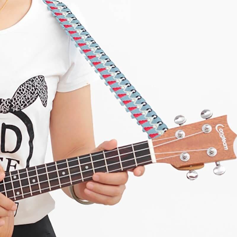 Details Gurt für Ukulele Design Vahiné Hawaii - 3 Farben zur Auswahl