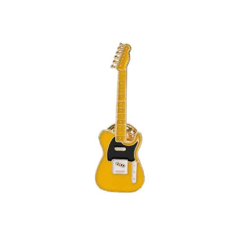 Pins Elektrische Gitarre - Farbe Gelb