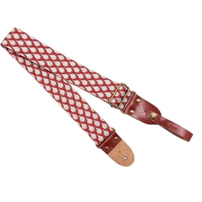 Gitarrengurt mit Fischschuppen-Druck in 4 Farben
