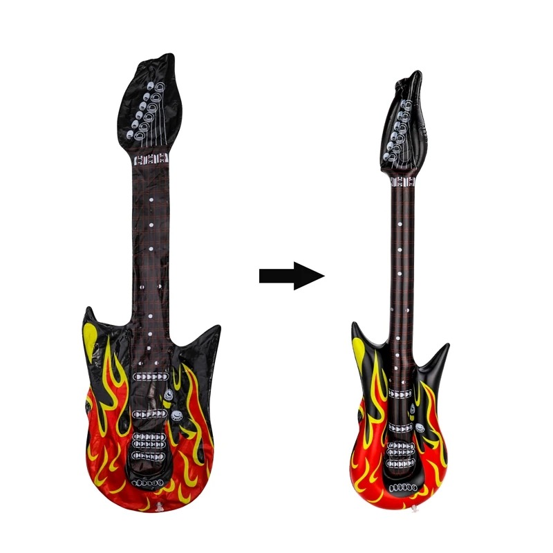 Details zur aufblasbaren E-Gitarre