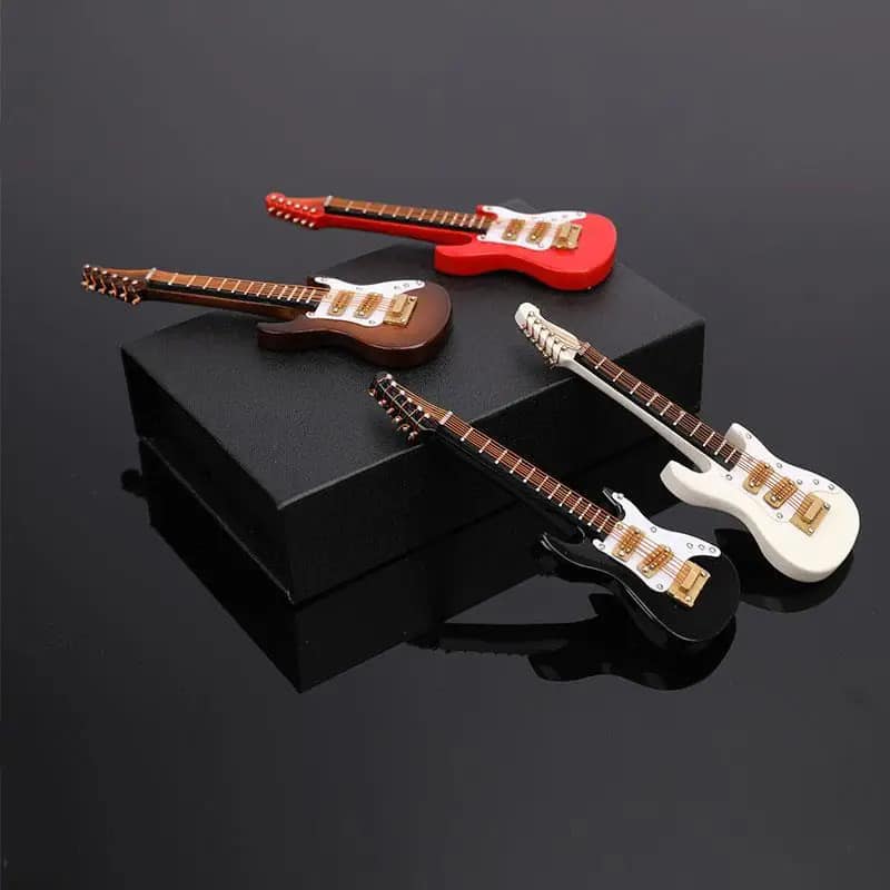 Miniatur-E-Gitarre - 4 Farben zur Auswahl!