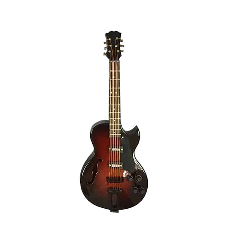 Miniatur-Folk-Gitarre - Mit Hülle und Gitarrenständer! - Größe 2