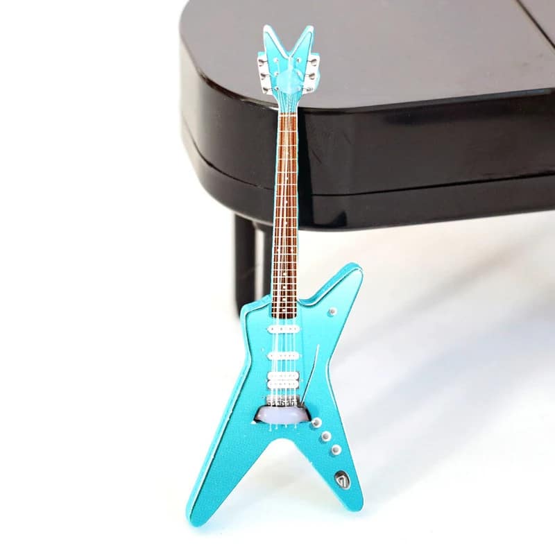 Miniatur-Elektrogitarre Sternstern - hellblaues Modell