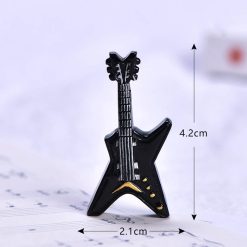 Miniatur Elektrische Stern Gitarre schwarz