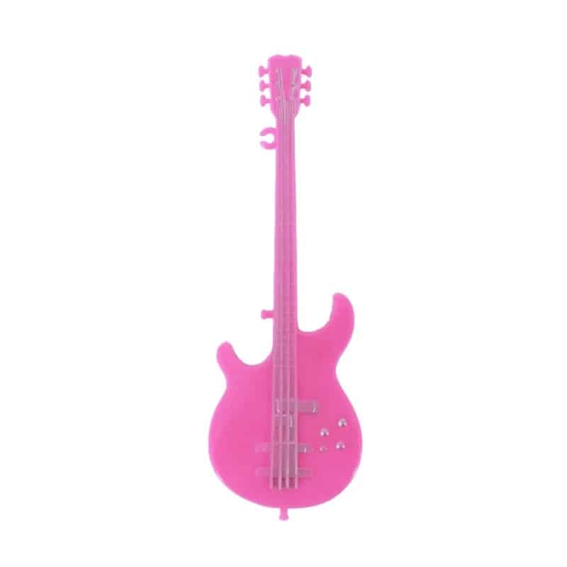 Stilvolle Miniatur-Gitarre in Rosa