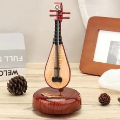 Miniatur-Mandoline als drehbare Spieluhr
