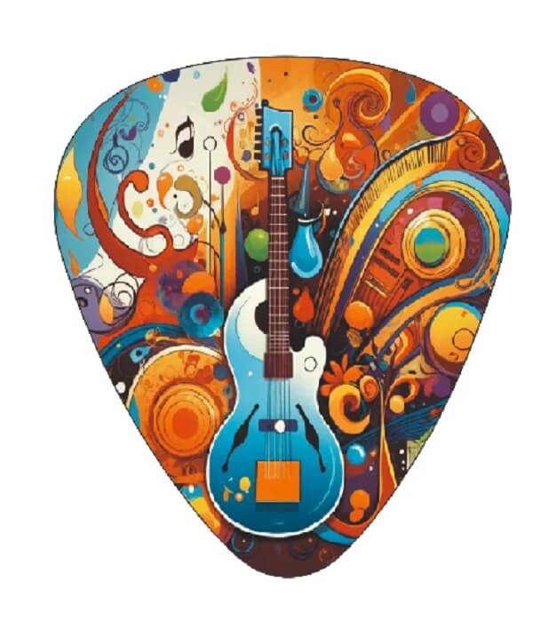 Künstlerische Gitarren-Plektren Edition - 12er Pack - Design 9