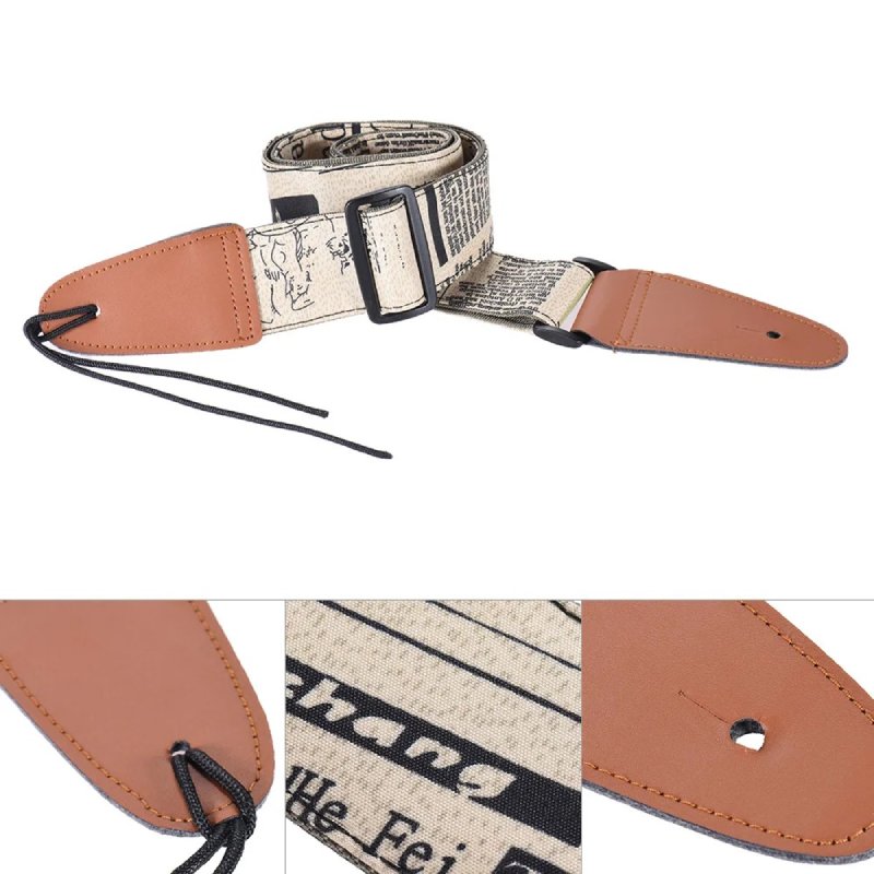 Herrliche Vintage-Gitarrengurt-Stadt-Tagebuch