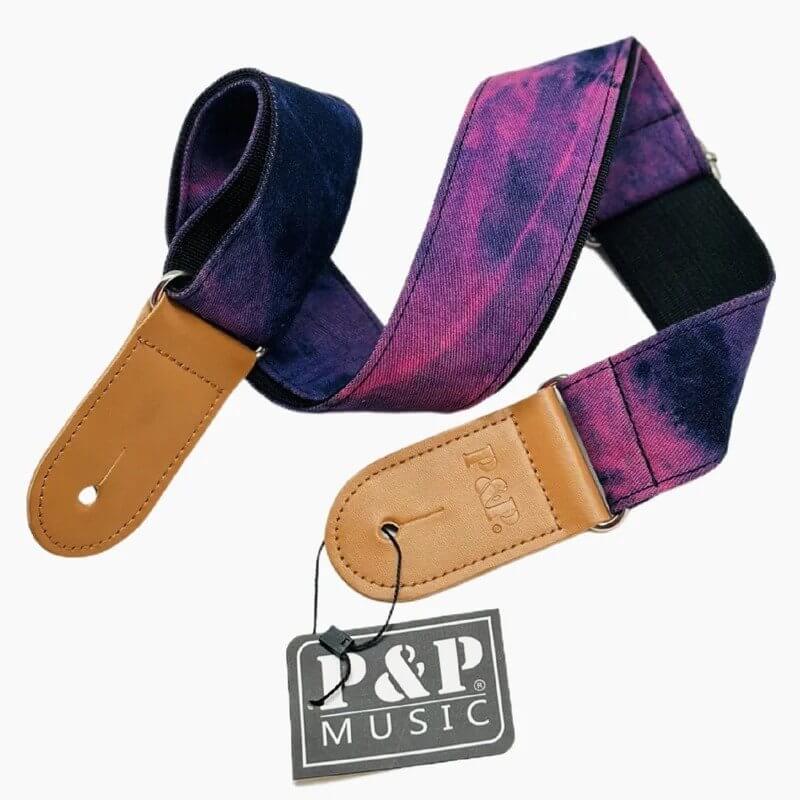 Sangle Guitare Vintage Jean Astral - Violettes Modell