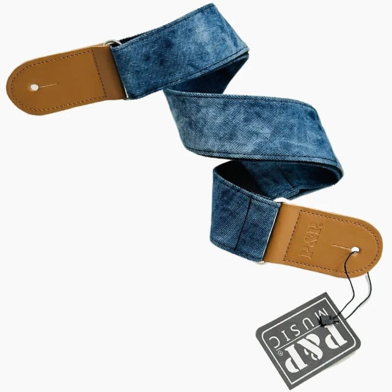 Sangle Guitare Vintage Jean Astral - Blaues Modell