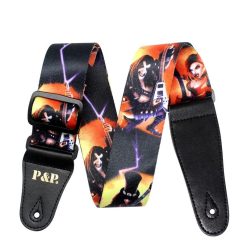 Gitarrengurt mit Totenkopf-Motiv, Rock Legends Death Metal