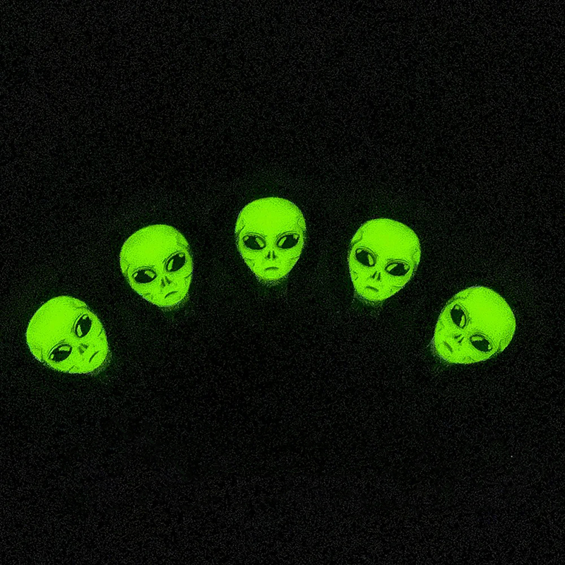 5 Alien Kopf Gitarren Plektren, Set von 5 Stück