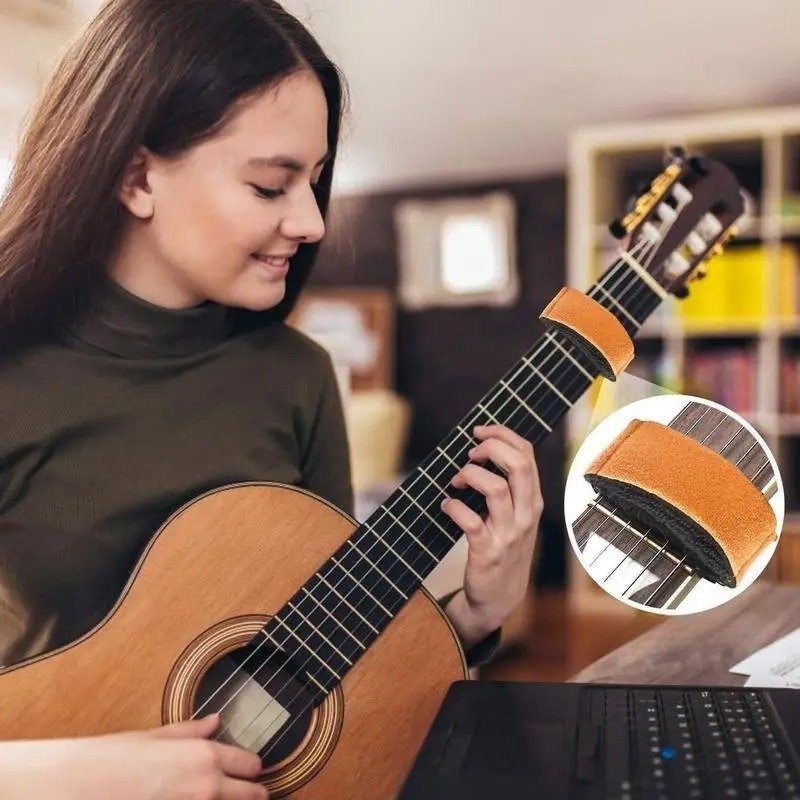 Stummer Gitarrensaiten-Dämpfer in Braunfarbe