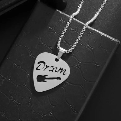 Anhänger Gitarre Traumgitarre in Silberfarbe