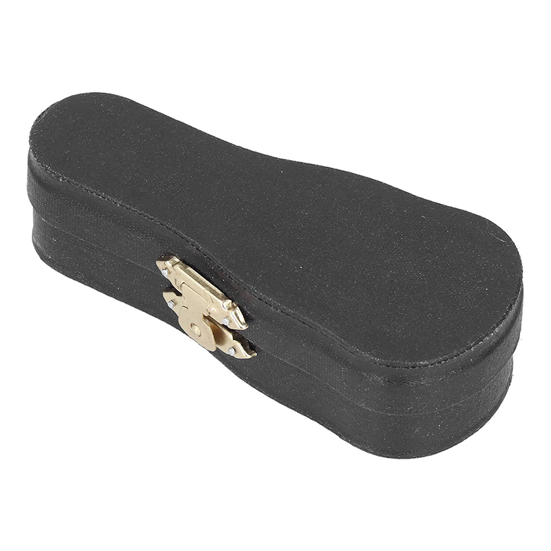Miniatur-Weiß Elektrische Gitarre im Gibson-Stil in einer Box