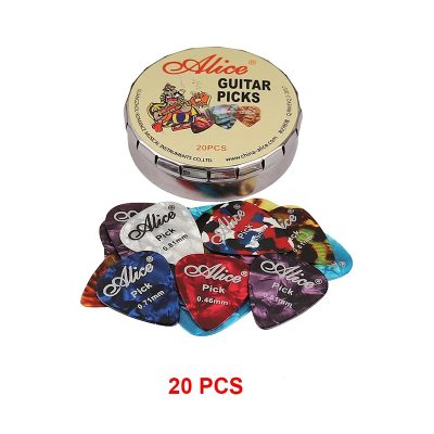 Blechdose mit Set von 20 Celluloid-Plektren!