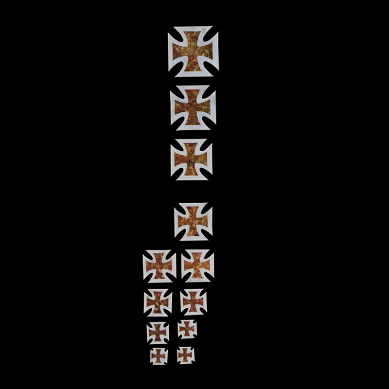 Konzeption von Griffbrettmarkierungen mit Eisenkreuz-Muster
