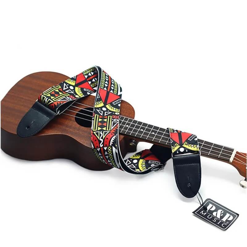 Details zur Graffiti-Urban-Gurt für Banjo, Ukulele oder Akustikgitarre - Modell 1