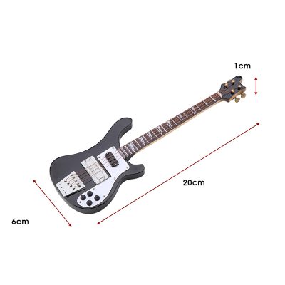 Dimension Miniatur-Bassgitarre mit Gitarrenständer