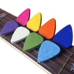 Set von 8 bunten, weichen Filz-Plektren für Ukulele