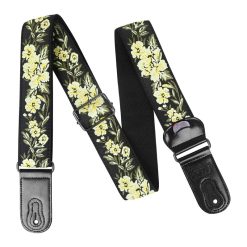 Herrliche Vintage-Gitarrengurt mit floraler Eleganz