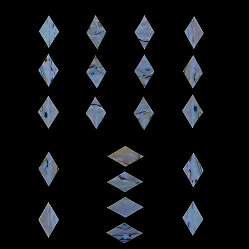 Details Markierungen auf dem Griffbrett mit Diamantmuster