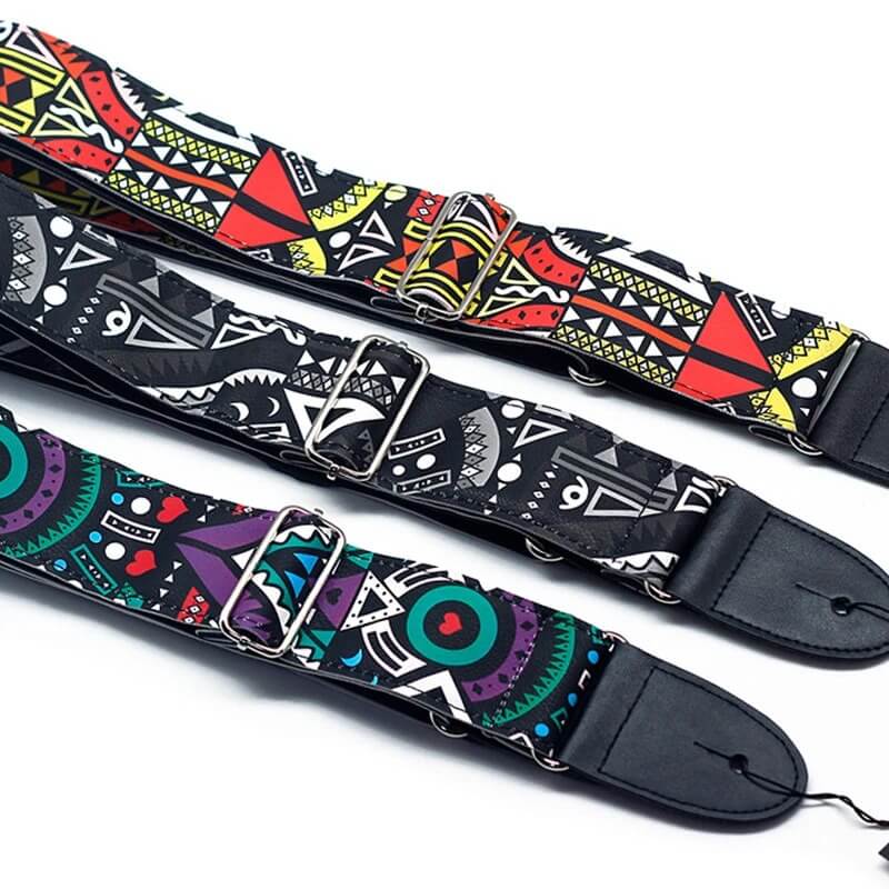 Modelle von Graffiti-Urban-Gurten für Banjo, Ukulele oder Akustikgitarre