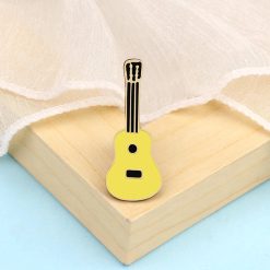 Gelbe Ukulele-Pins