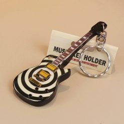 Hypnotischer Elektrogitarren-Schlüsselanhänger