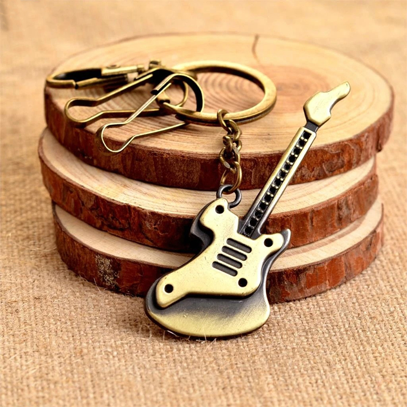 Retro Elektrische Gitarre Schlüsselanhänger