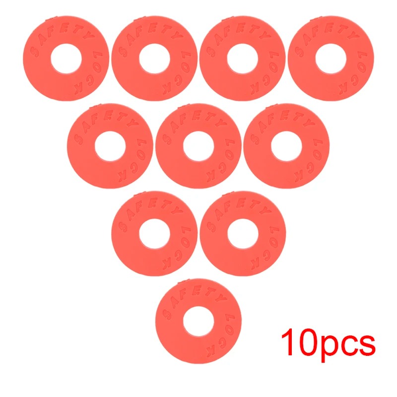 Rouge Lot von 10 Strap Blocks für Gitarre - 2 Farben