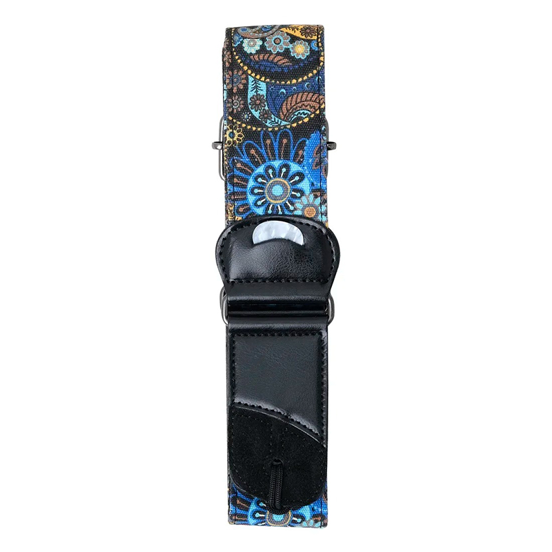 Handgefertigter Vintage Gitarrengurt mit himmlischem Mandala-Muster