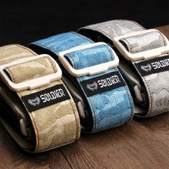 Bunter Denim-Gitarrengurt mit Mustern - Auswahl aus 3 Farben