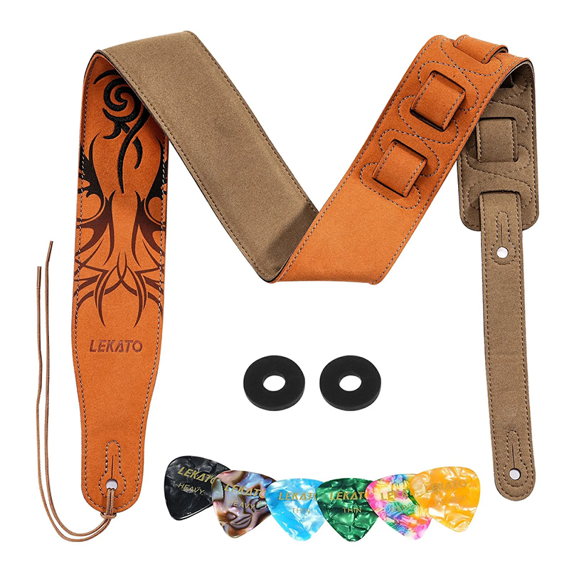 Daimleder-Gitarrengurt mit Tribal-Stickmuster