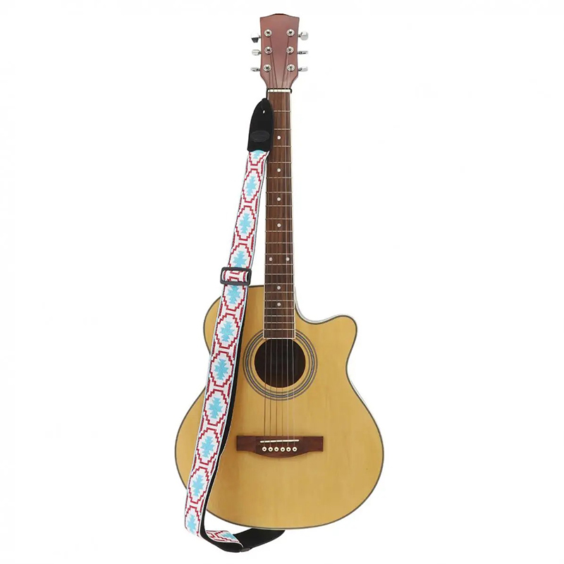 Bohemische Blaue Gitarrengurt-Test