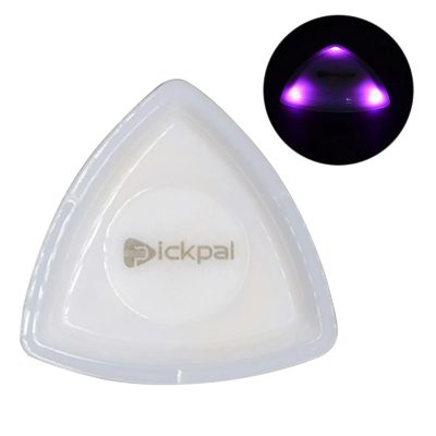 Details der Gitarren-Plektren mit hochempfindlicher LED-Beleuchtung