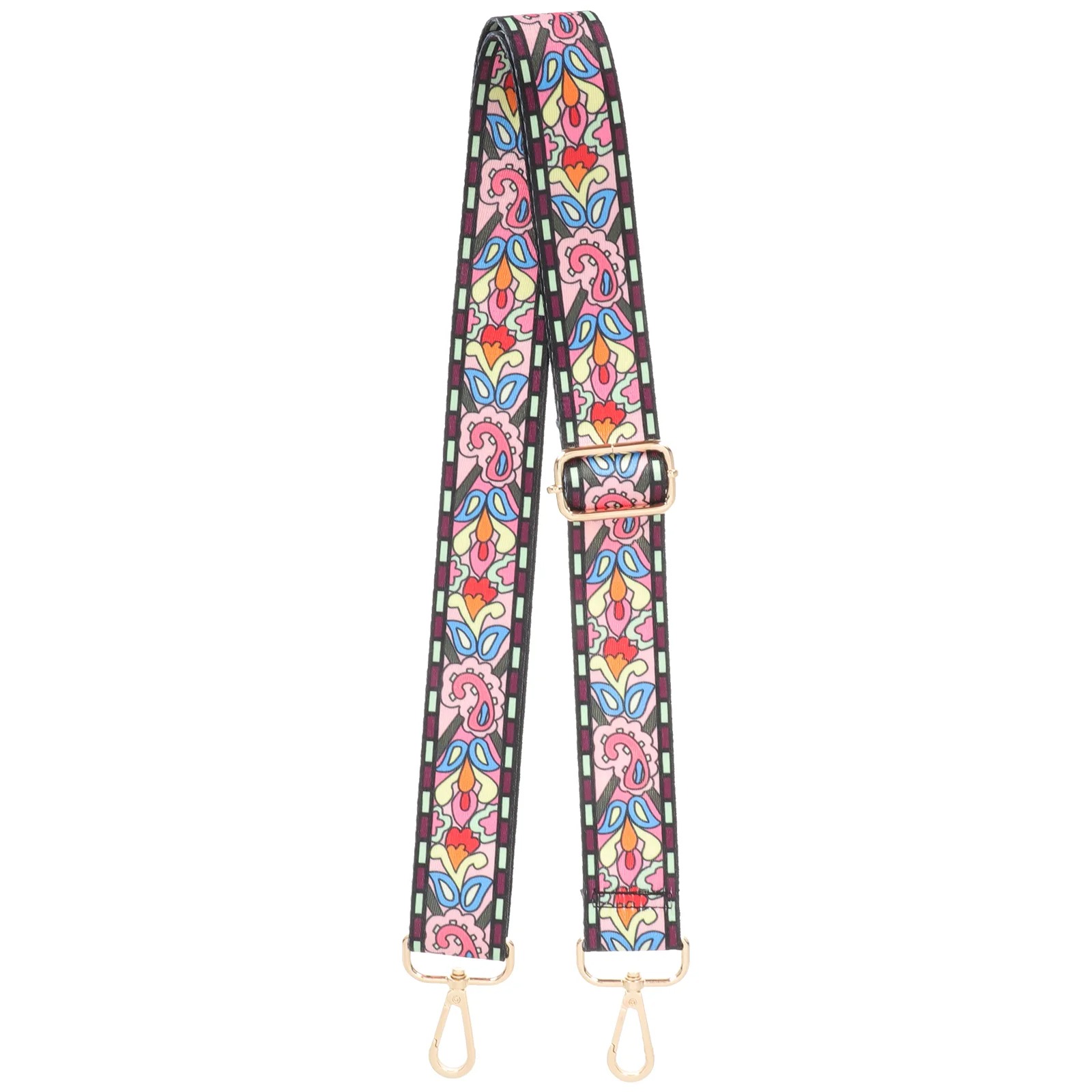 Vollständige Ansicht des Vintage Flower Power Banjo-Gurts