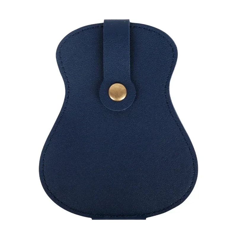 marineblaues Aufbewahrungsetui für Gitarrenplektren in Gitarrenform - Kapazität von