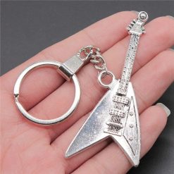 Details zum Schlüsselanhänger Elektrische Flying V Gitarre